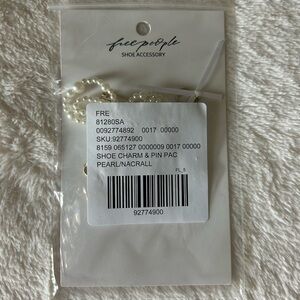 Free People Pearl and Gold Shoe Accessories